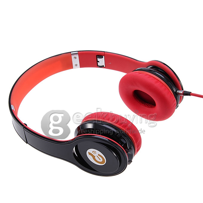 Syllable G15 Folding Design Wireless Bluetooth V2.0 Stereo Headphones with Mic Black + Red