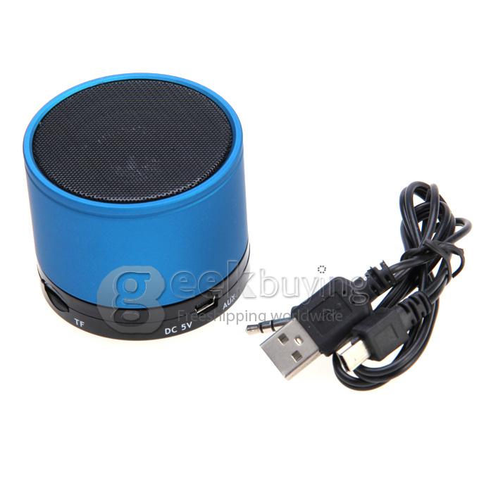 Wireless Portable Mini Bluetooth Speaker for Smart Phone MP3 PAD with Mic - Blue
