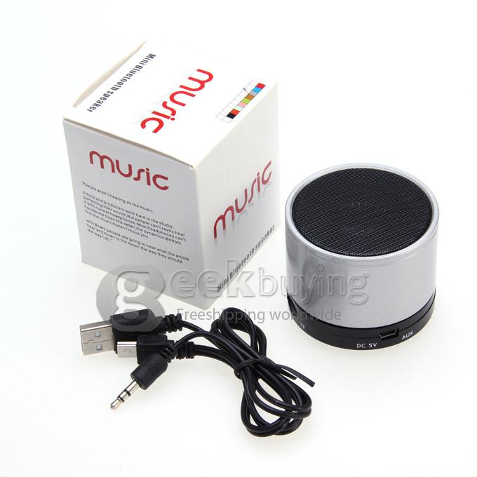 Wireless Portable Mini Bluetooth Speaker for Smart Phone MP3 PAD with Mic - Silver