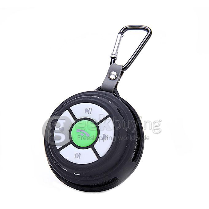 Portable Wirless Bluetooth Sport Speaker with Chain for Hiking Bicycling Camping - Black