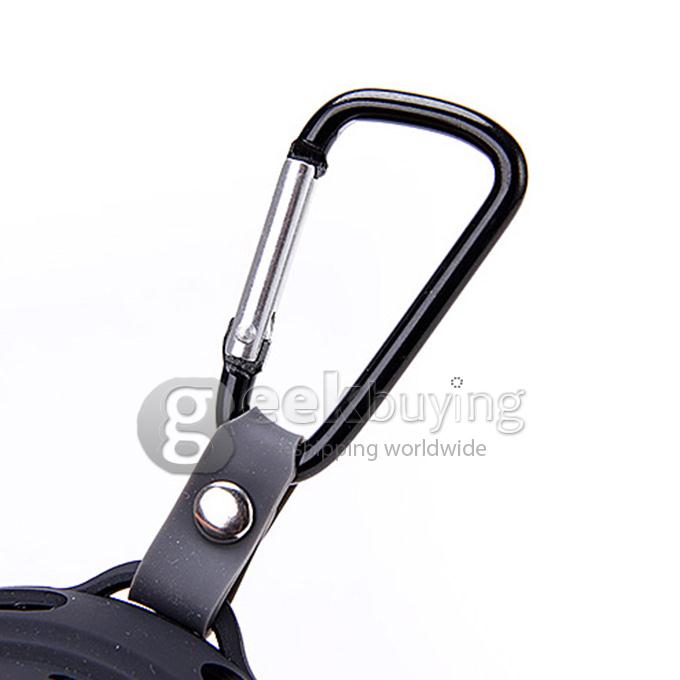 Portable Wirless Bluetooth Sport Speaker with Chain for Hiking Bicycling Camping - Black
