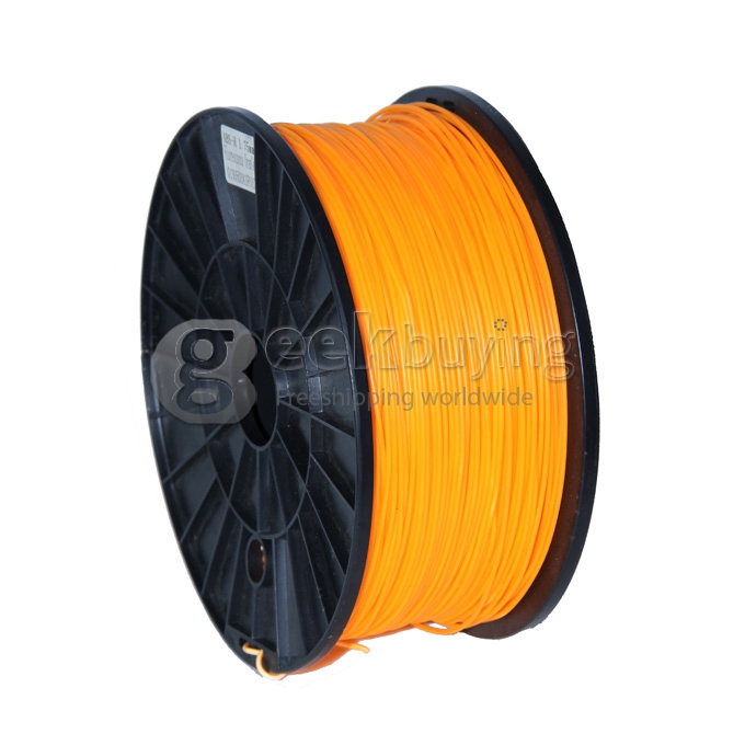 3D Printer Material PLA Filaments Consumables 3mm 1kg Plastic Cable - Orange