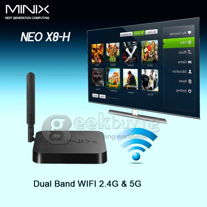 Bundle Deal MINIX NEO X8-H (X8H) Amlogic S802-H Quad Core Google Android 4.4 TV BOX + Tronsmart TSM01 English Version Air Mouse & Keyboard