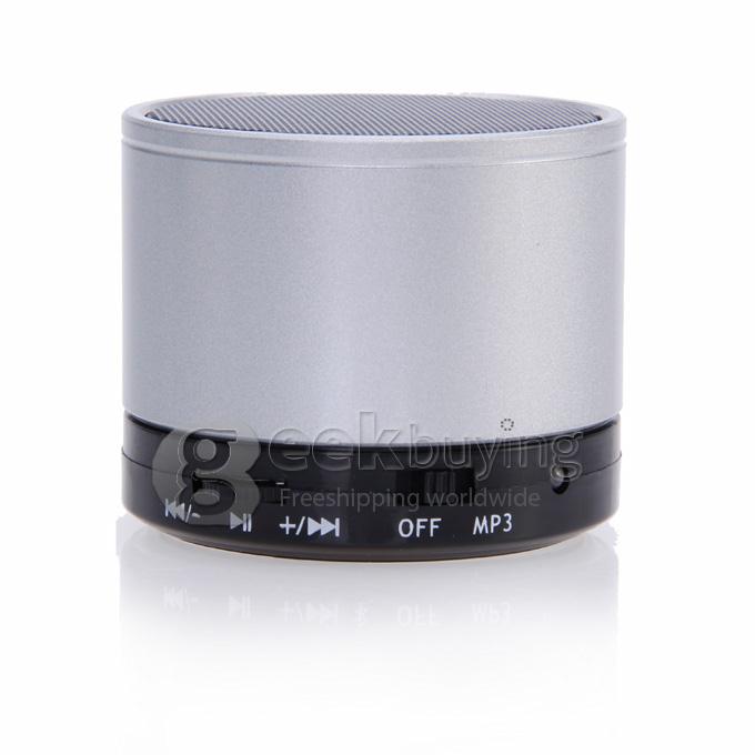 Wireless Portable Mini Bluetooth Speaker for Smart Phone MP3 PAD with Mic - Silver