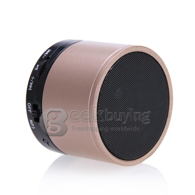 Wireless Portable Mini Bluetooth Speaker for Smart Phone MP3 PAD with Mic - Brown