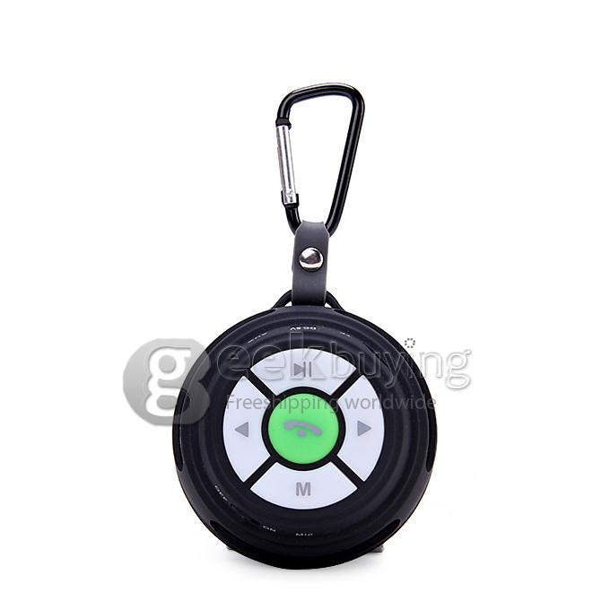 Portable Wirless Bluetooth Sport Speaker with Chain for Hiking Bicycling Camping - Black