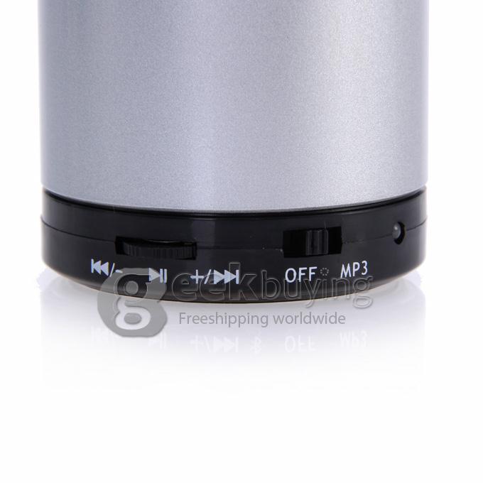 Wireless Portable Mini Bluetooth Speaker for Smart Phone MP3 PAD with Mic - Silver
