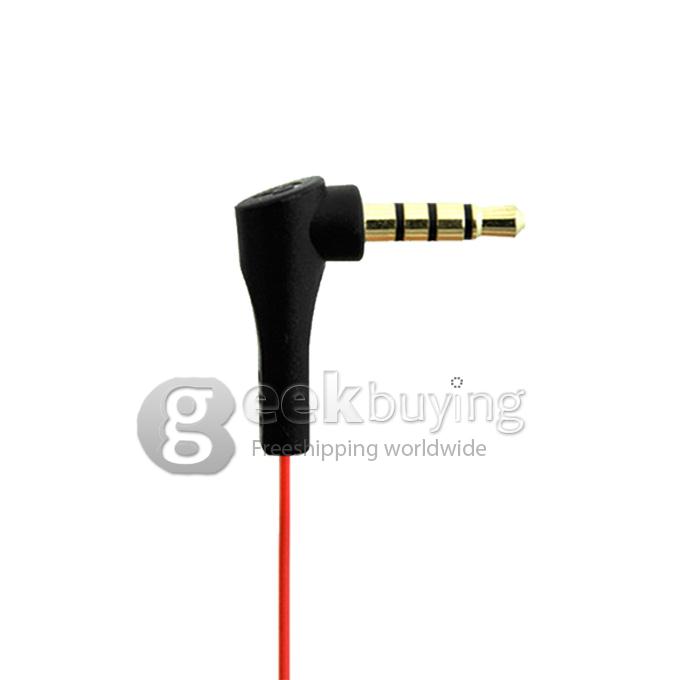 Syllable G02w In-Ear Music Fashion Portable Headset with Microphone/ Cable Control for Android/Apple -Red