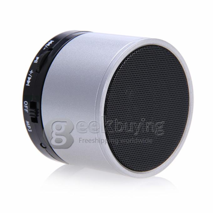 Wireless Portable Mini Bluetooth Speaker for Smart Phone MP3 PAD with Mic - Silver