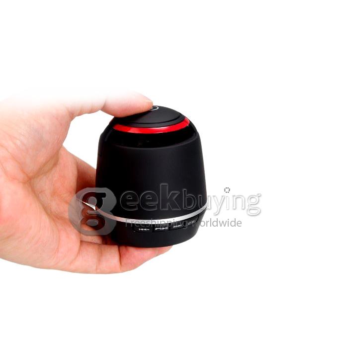 New Fashion Music S05 Mini Wireless Bluetooth Speaker with Mega Bass & TF Card Slot for iPhone, iPad, PC - Black