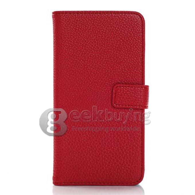 New Flip PU Leather Smart Cover Stand Wallet Case for Samsung Galaxy S5 i9600 - Red