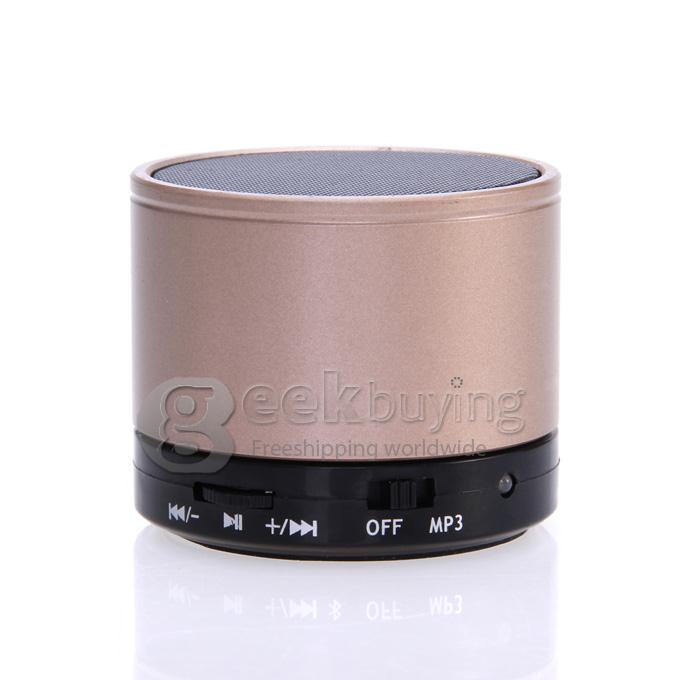 Wireless Portable Mini Bluetooth Speaker for Smart Phone MP3 PAD with Mic - Brown