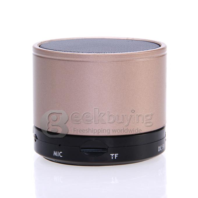 Wireless Portable Mini Bluetooth Speaker for Smart Phone MP3 PAD with Mic - Brown