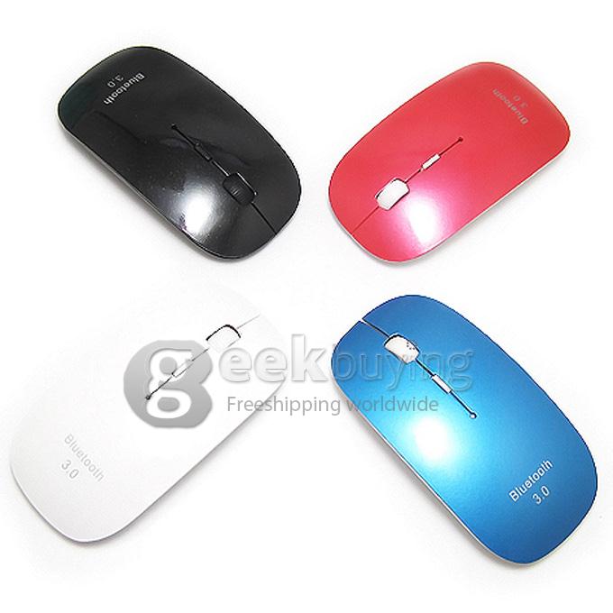 Portable Ultrathin Bluetooth 3.0 Mouse for MAC/Windows 98/SE/2000/XP/Vista/Windows 7/Server 2003 Red