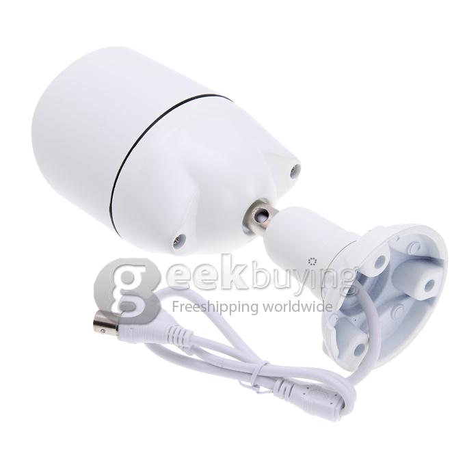 1/3 CMOS 700TVL 3.6mm Lens 36 IR LEDs Night Vision Waterproof Outdoor Surveillance CCTV Camera with Bracket - White (NTSC)