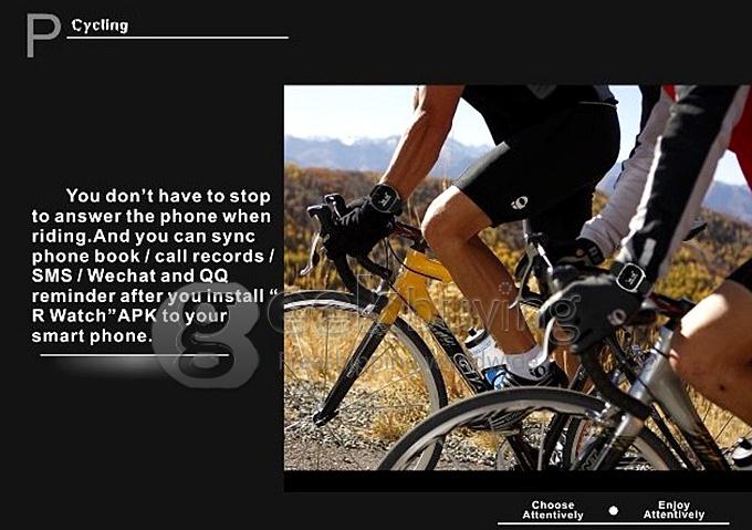 New Smart M18 R Watch Bluetooth Watch with Caller ID + Phonebook/ Call History Sync + Alarm Clock + Anti-lost - Black