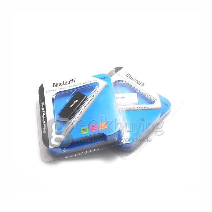 Hot Bluetooth Wireless Receiver Adapter USB Dongle 3.5mm Stereo Music Receiver for Speakers - White