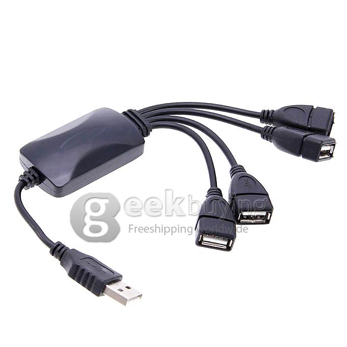 New High Speed 4 Ports Octopus USB 1.1 Hub Sharing Switch Converter Adpter for PC Laptop