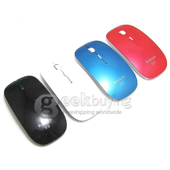 Portable Ultrathin Bluetooth 3.0 Mouse for MAC/Windows 98/SE/2000/XP/Vista/Windows 7/Server 2003 Red