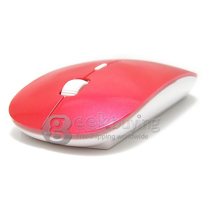Portable Ultrathin Bluetooth 3.0 Mouse for MAC/Windows 98/SE/2000/XP/Vista/Windows 7/Server 2003 Red