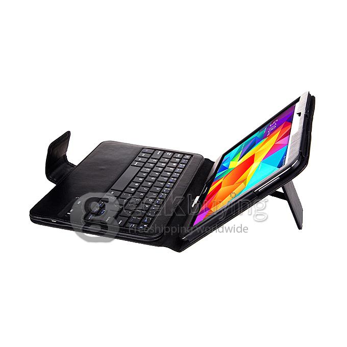 Removable Bluetooth Touchpad Keyboard for Samsung Galaxy Tab4 T530/T531 10.1 Inch - Black