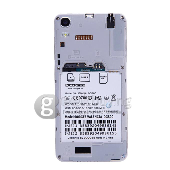 Doogee Valencia DG800 4.5inch IPS QHD Screen MTK6582 Quad Core Smartphone 1GB 8GB 13.0MP Android 4.4 3G GPS OTG OTA - Red