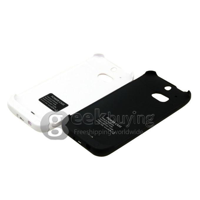 New 4500mah External Backup Battery Pack Power Bank Charger For HTC ONE M8 -White