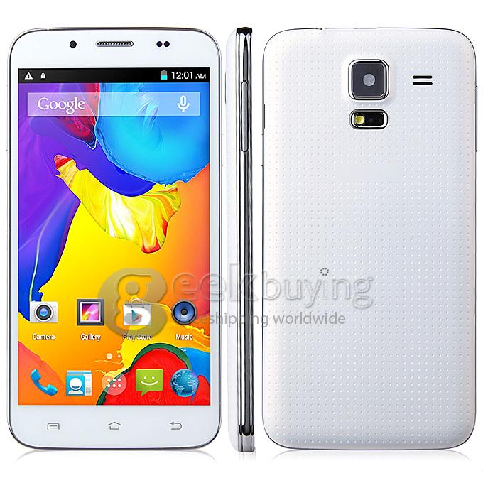 Star C2000 5.0inch MTK6582 Quad core 1.3GHz Smartphone IPS FWVGA 512MB RAM 4GB ROM 8.0MP Android 4.4 OTG Air Gesture Miracast With Leather case/Hard case——White