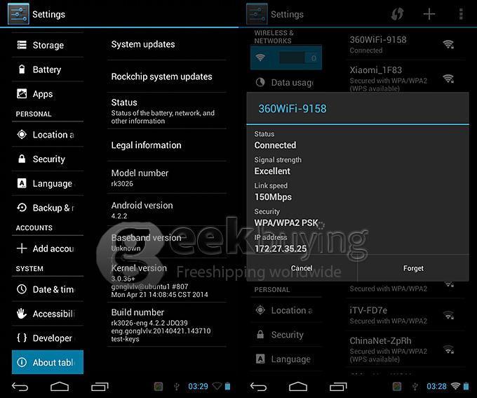 S1 Dual Core RK3026 1.2GHz 7 inch Capacitive Touch Screen 800*480 Tablet PC Android 4.2 512MB/4GB - White
