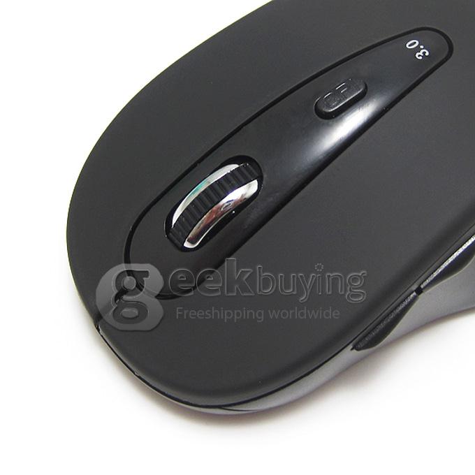 Front Wheel Wireless Bluetooth Mouse for PC and Android Devices with Bluetooth Sleep Mode Design -Black