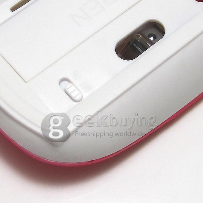 Portable Ultrathin Bluetooth 3.0 Mouse for MAC/Windows 98/SE/2000/XP/Vista/Windows 7/Server 2003 Red