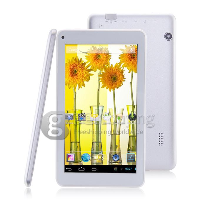 S1 Dual Core RK3026 1.2GHz 7 inch Capacitive Touch Screen 800*480 Tablet PC Android 4.2 512MB/4GB - White