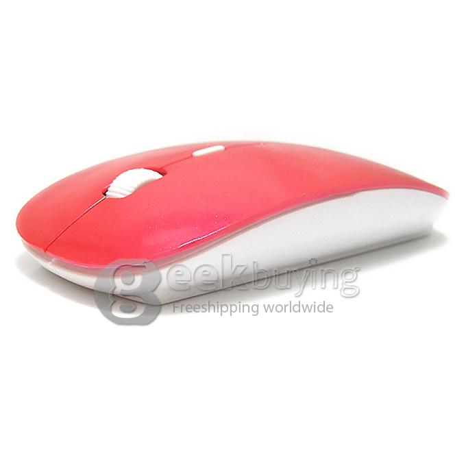 Portable Ultrathin Bluetooth 3.0 Mouse for MAC/Windows 98/SE/2000/XP/Vista/Windows 7/Server 2003 Red