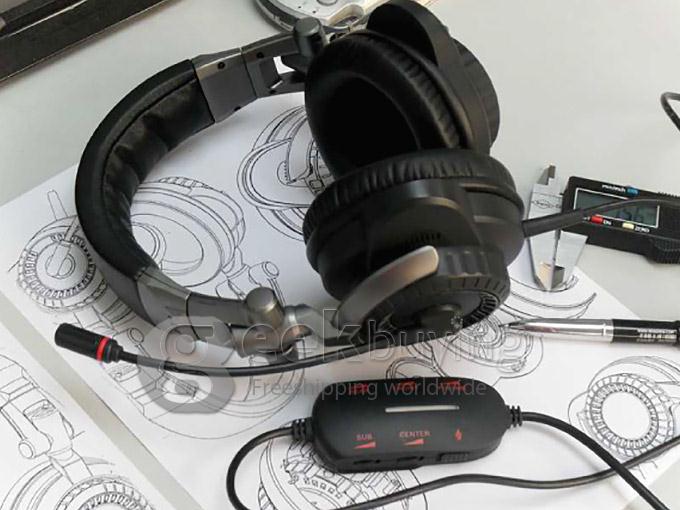 Somic E-95 V2010 E95 Vibration 5.1 USB Game Stereo Headphone with Microphones Gaming Headset Earphones Headphones -Black