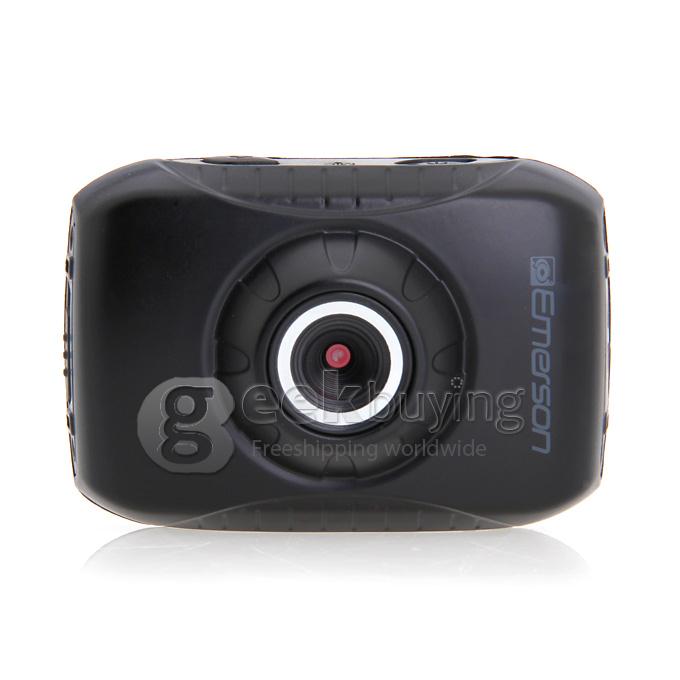 F5B 1.3 MP HD 720P CMOS Helmet Action Camera 120 Degree Wide Lens Outdoor Sports Camcorder 20M Waterproof - Black