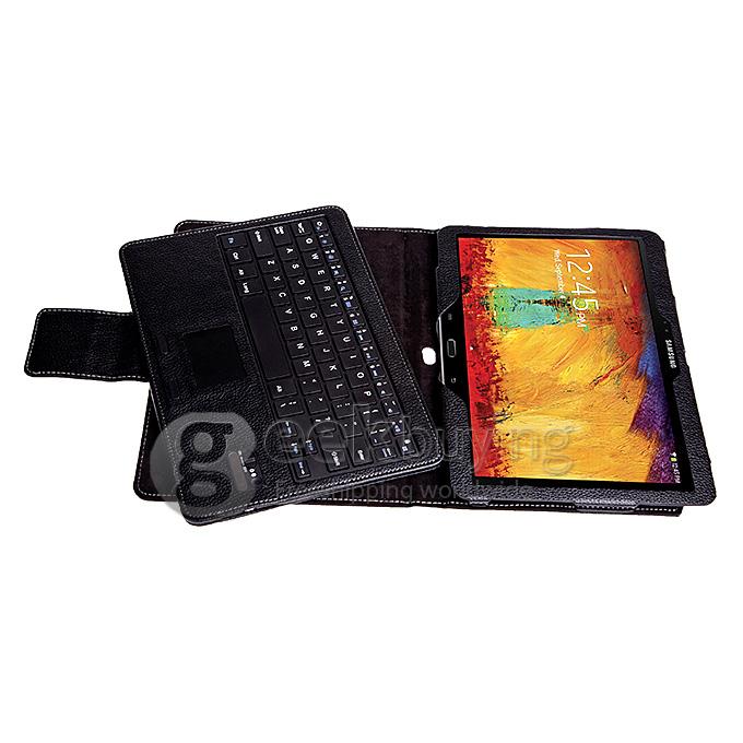 Removable Bluetooth Touchpad Keyboard for Samsung Galaxy Note 10.1 Inch 2014 Edition - Black