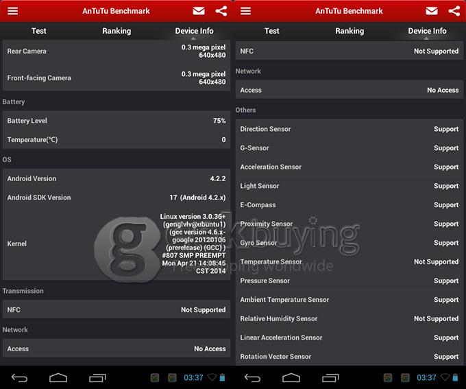 S1 Dual Core RK3026 1.2GHz 7 inch Capacitive Touch Screen 800*480 Tablet PC Android 4.2 512MB/4GB - White