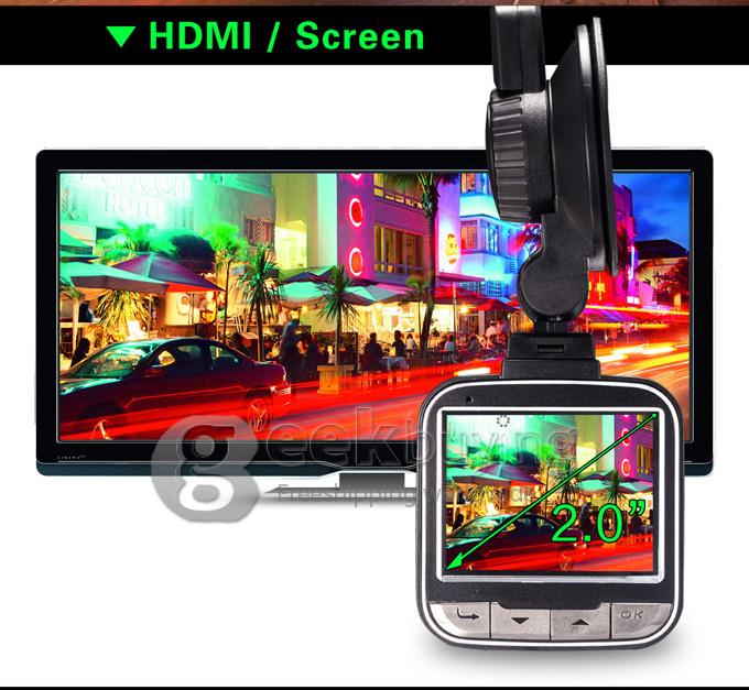 Blackview G50 2.0 Inch 1080P 30fps Car DVR Video Recorder Novatek 96650 170 Degree Lens WDR Motion Detection H.264 4X Digital Zoom Dashcam