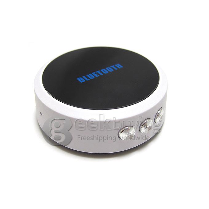 Portable Mini Bluetooth 3.0 EDR Music Mic Audio Receiver Partner For iphone5s i9600 S5 iPhone6 Plus - White