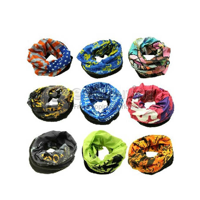 Multifunctional Quick Drying Cycling Headwear Headband Scarf Bandanas for Outdoor Activitiescolor -Color random