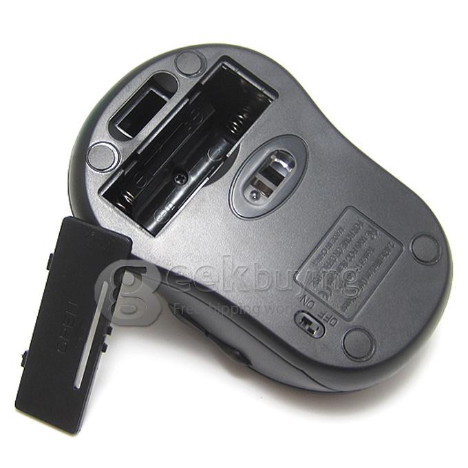 Front Wheel Wireless Bluetooth Mouse for PC and Android Devices with Bluetooth Sleep Mode Design -Black