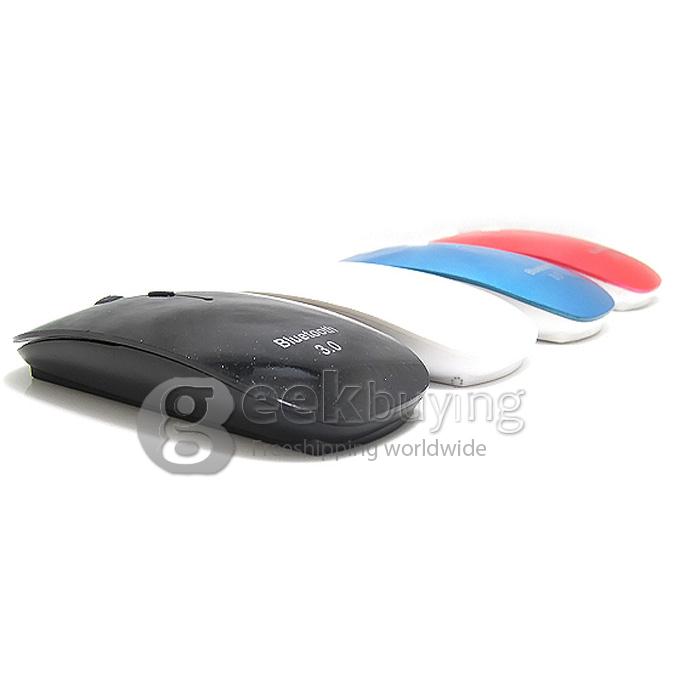 Portable Ultrathin Bluetooth 3.0 Mouse for MAC/Windows 98/SE/2000/XP/Vista/Windows 7/Server 2003 Red