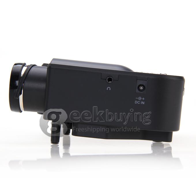 AEN UC28+ 1080P HD 48LM 16770K Color Portable LED LCD Projector with HDMI SD CARD USB VGA Slots - Black