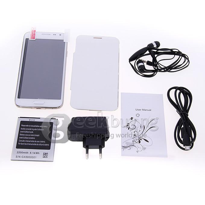 JIAKE G900W Smartphone Android 4.4.2 MTK6582 Cortex A7 quad core 1.3GHz 5.0 Inch QHD Screen 960 x 540 5.0MP 1GB 8GB - Golden