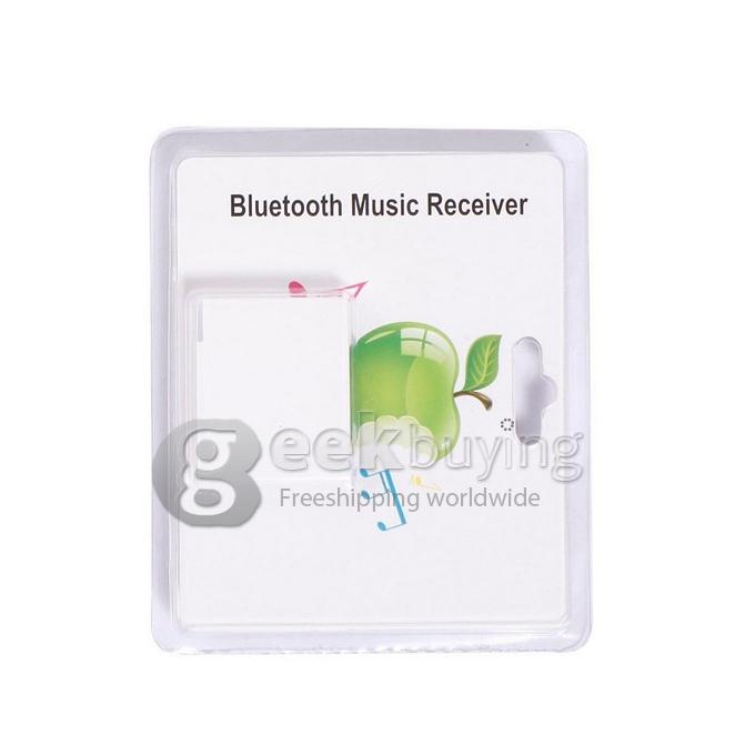 New 30 Pin Dock Stereo Wireless Bluetooth Receiver A2DP Music Audio Receiver Adapters for iPhone Dock Speaker - White