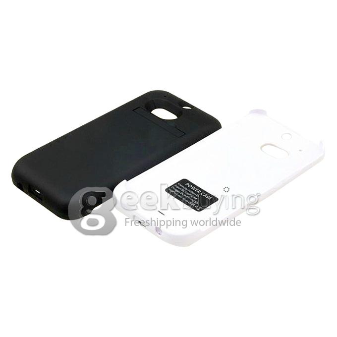 New 4500mah External Backup Battery Pack Power Bank Charger For HTC ONE M8 -White