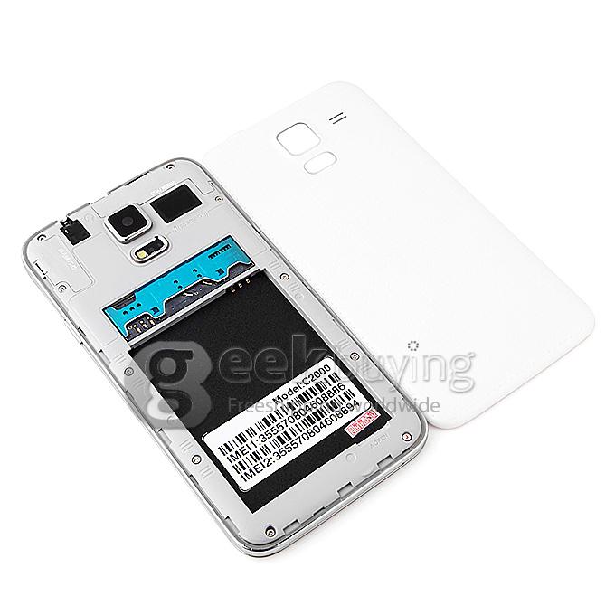 Star C2000 5.0inch MTK6582 Quad core 1.3GHz Smartphone IPS FWVGA 512MB RAM 4GB ROM 8.0MP Android 4.4 OTG Air Gesture Miracast With Leather case/Hard case——White