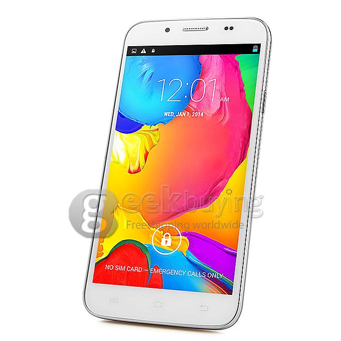 Star C2000 5.0inch MTK6582 Quad core 1.3GHz Smartphone IPS FWVGA 512MB RAM 4GB ROM 8.0MP Android 4.4 OTG Air Gesture Miracast With Leather case/Hard case——White