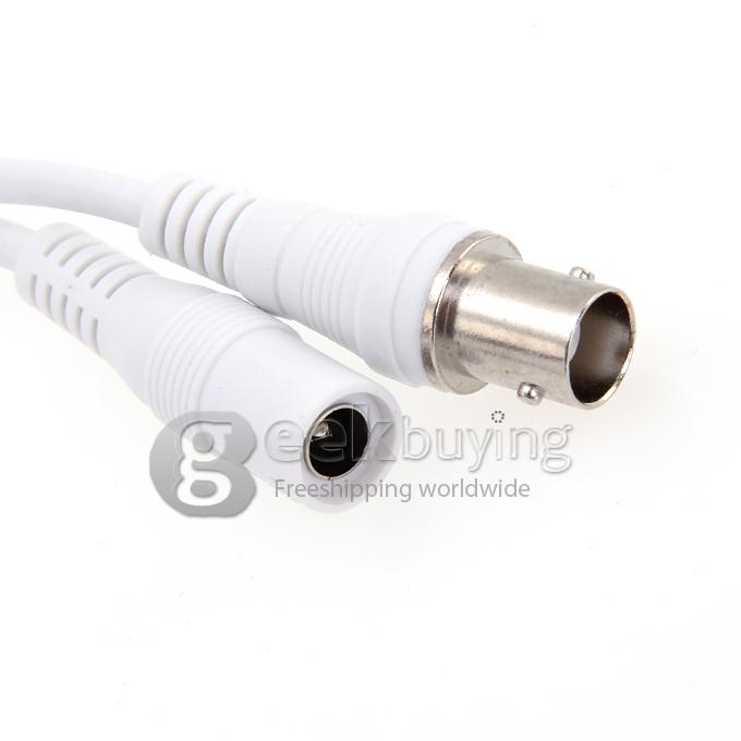 1/3 CMOS 8mm Lens 700TVL 2 IR LEDs Day / Night Waterproof Security Outdoor CCTV Camera with Bracket - White (NTSC)