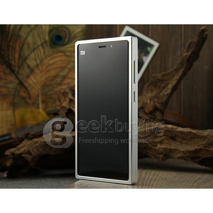 Luxury Fashion Ultrathin Aluminum Full Metal Back Cover Hard Case For XIAOMI3 MI3 -Silver